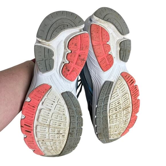 Ryka Inspire Walking Sneakers Gray Pink Blue Size 7.5 Wide - Picture 8 of 9